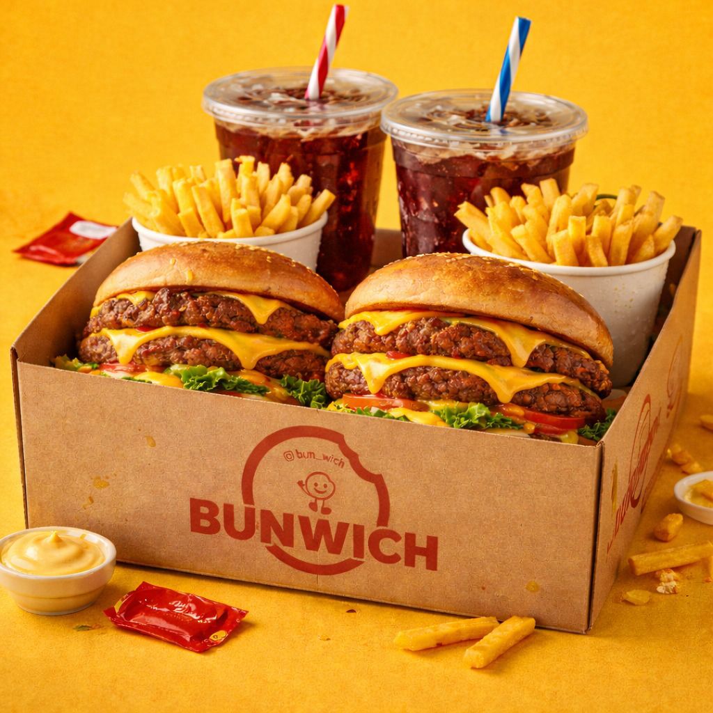 Double Smash Burger Box